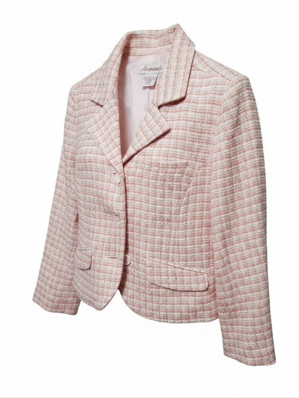Aeropostale Pink Tweed Blazer Jacket